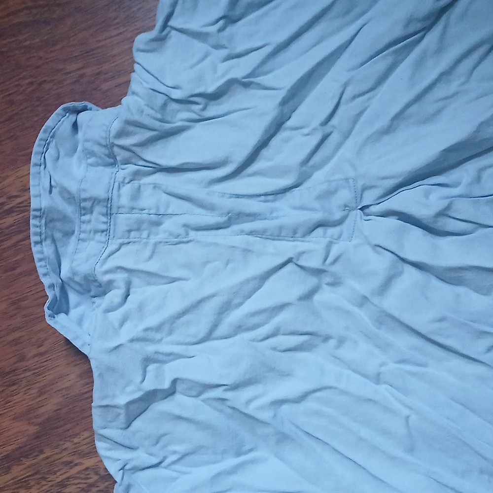 Como Vintage Light Blue Casual Button Down Shirt - Picture 9 of 9